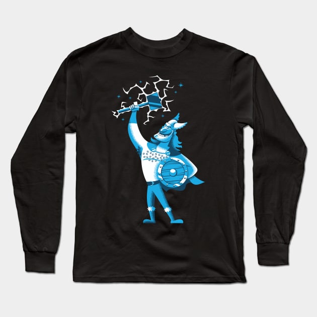 Cartoon Thor Long Sleeve T-Shirt by Malchev